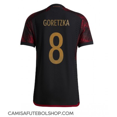Camisa de time de futebol Alemanha Leon Goretzka #8 Replicas 2º Equipamento Mundo 2022 Manga Curta